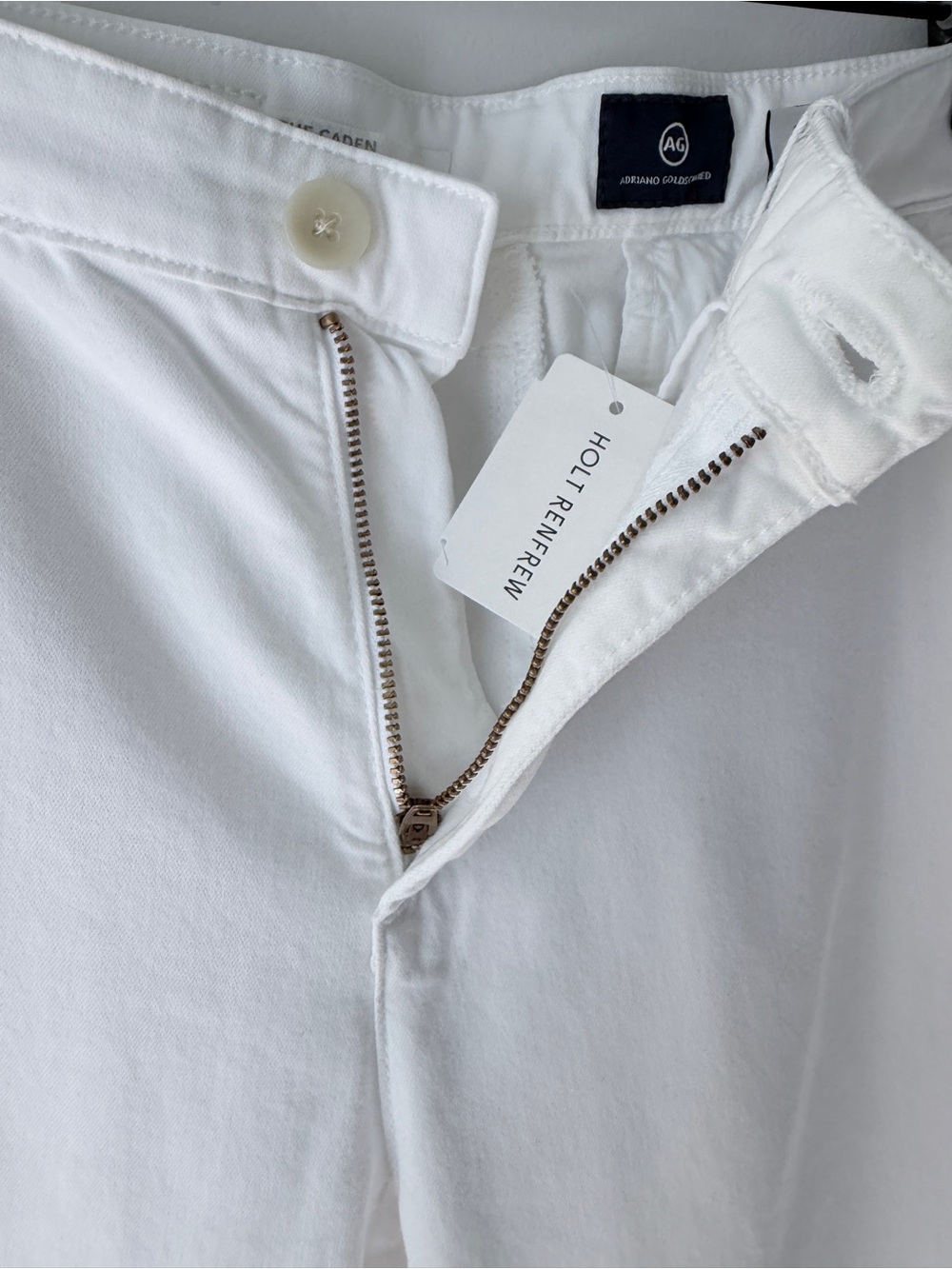 AG Adriano Goldschmied The Caden Tailored Trouser White 25 NWT | Slim Chino - Picture 9 of 16